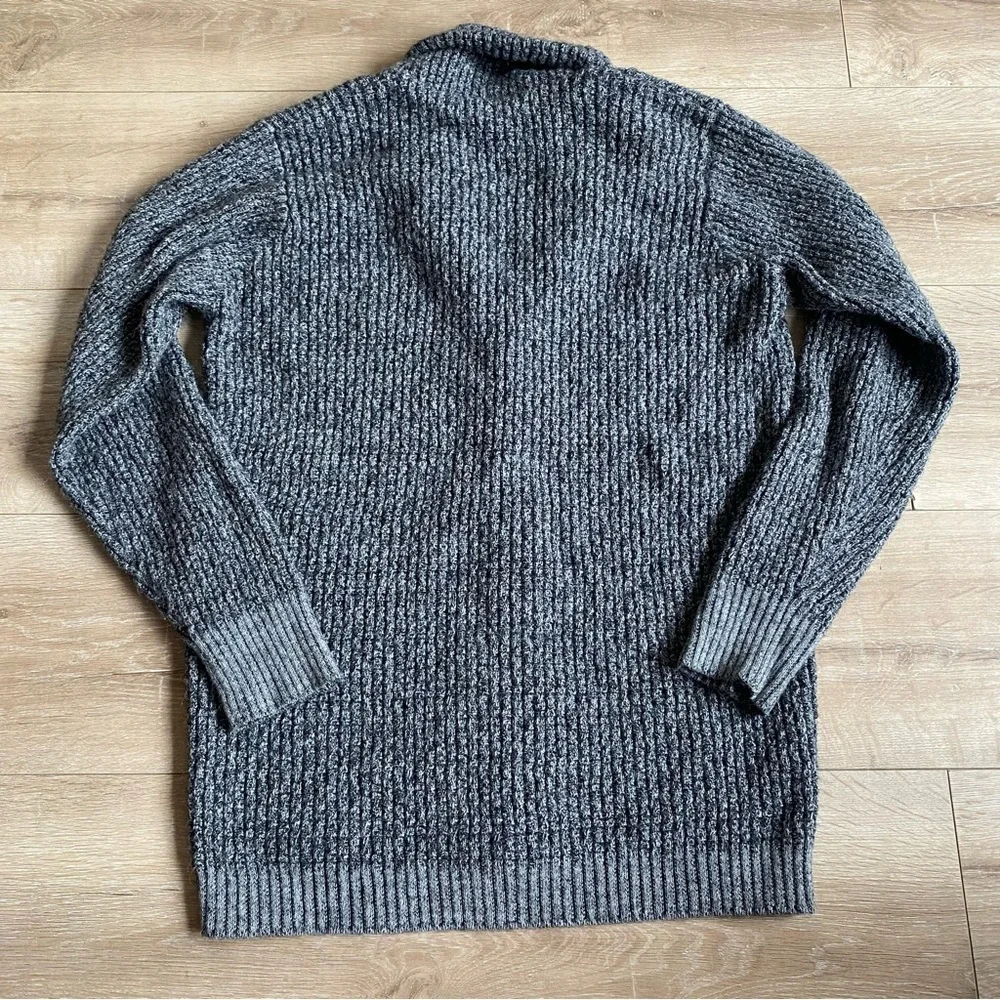 Vintage Ingo Alpaca shawl collar fisherman sweater button up knit cardigan med - Picture 4 of 7